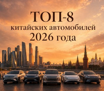 ТОП-8 китайских автомобилей 2026 года из Китая