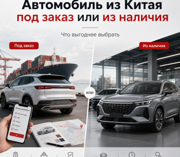 Автомобиль из Китая под заказ или из наличия: как выбрать