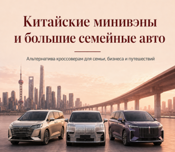 Китайские минивэны и большие семейные авто вместо кроссовера